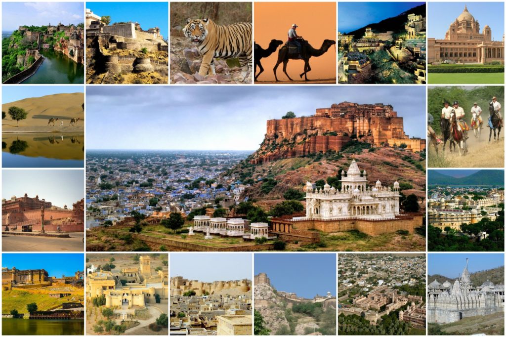 Rajasthan Tourist Places Collage